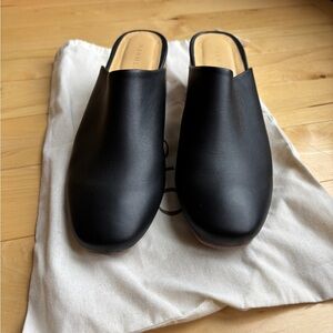 Nisolo Black All Day Leather Mule